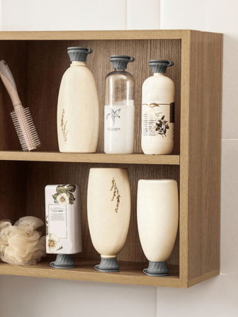 3-delars tömningssats för flaskor med lock för upp och ner dispenser och schampolotion, vändbart sparset med adaptrar i 3 storlekar, läckagesäkra, inverterade flasklock för tömning av lotioner, schampon och kökstillbehör