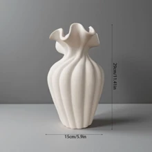 1个20厘米高陶瓷装饰花瓶，水培产品，插花，家居装饰，新品上市，节日/生日/毕业礼物，房间装饰花瓶，玻璃花瓶