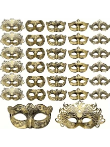 Máscaras de Mascarada - Máscaras Venecianas cortadas por láser, perfectas para fiestas de disfraces y manualidades, perfectas para decoraciones de habitaciones, parejas, fiestas, Carnaval y Halloween.