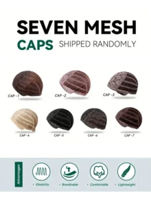 16 Inch Middle Long Straight Hair Brown To Blonde Wig Dark Roots Synthetic Wigs Heat Resistance Hair With Side Bangs Wigs For Women - Brown Ombre - View 11