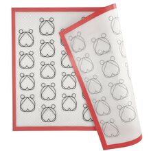 1pc Silicone Baking Mat With Hearts Patterns, Thickened Reusable Non Stick Sheet Liner For Oven, Cookie, Macaroons, Bake Pans, Bread Making - Multicolor - View 5