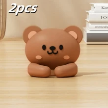 1/2/3 Stücke süße tierförmige Kabelclips, Kabelorganizer und Kabelhalterung mit Schutzhülle, geeignet für Schreibtisch und Nachttisch Kabelmanagement