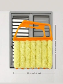 2pcs/Set, Pieces Car Air Conditioner Cleaning Brush - Ultra-Fine Fiber, Reusable Window Cleaner - Easy To Use And Washable - Suitable For Blinds, Shutters, Curtains, Etc.-Detachable And Washable Dusting Brushes Household Crevice Wizard Air Conditioner Vent Cleaning Brushes Blinds Cleaning Tools