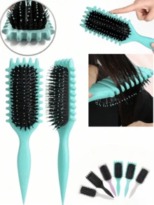 Brosse à cheveux, brosse à cheveux en poils de sanglier 2025 la plus récente, brosse de coiffure, brosse définissant les boucles, façonnage et définition des boucles pour femmes, brosse à cheveux, peigne, outils pour cheveux, produits et accessoires capillaires pour les essentiels de voyage du salon de coiffure et de beauté. Vacances, plage, set pour le voyage - Voir 2