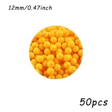 50 pezzi/100 pezzi, Assortimento di perline, perline in silicone di colore solido da 9mm/12mm/15mm, in vari colori, perline decorative, adatte per braccialetti fai-da-te, penne con perline, ecc.