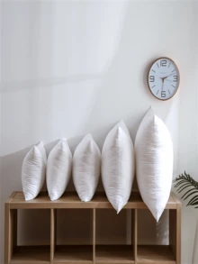 1/2 chiếc Gối hỗ trợ cổ đa năng màu trắng mềm mại, Gối massage khi ngủ, Thư giãn đầu, cổ và cột sống, Thích hợp cho phòng khách, phòng ngủ, khách sạn, bộ đồ giường, trang trí nhà cửa, công việc, đi làm, sử dụng hàng ngày - trắng - Xem 1