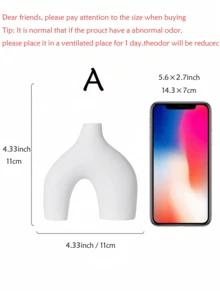 1 件现代简约波西米亚风格花瓶，圆形哑光甜甜圈花瓶适合蒲苇，非常适合客厅、餐桌、办公室、卧室架子、入口、控制台装饰 - 彩色 - 查看 13