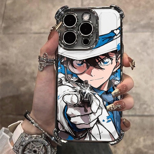 bandai 1 Detective Conan Themed Thief Kidd Phone Case In Seven Colors: Classic Character Design, Stylish Protective Case, Compatible With Apple Anime Fans Must-Have Items