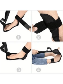1PC Ankle Extender, Tandem Control, Foot Pedal Resistance Band, Ankle Ligament, Stretchable Support Band, Yoga Foot Sole Stretching Band, Foot Drop Stretching Band, Yoga Shaping, Body Care Exercise, Fitness Exercise, Tension Rope, Festival Gift, Eid Al-Adha Gift, Mother's Day, Father's Day - Hot Pink - View 7