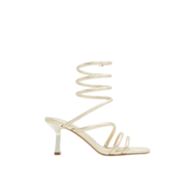 Twirly Gold Fashionable And Elegant Spiral Strap High Heel Sandals - Gold - View 1