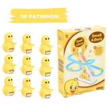 Pista de Pato Escorregador Divertida Com 9 Filhotes Luzes e Sons - Amarelo - Visão 8