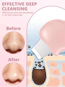 Stainless Face Spatula Skin Blackhead Scraper Remover Tool Pore Scraper Heart Face Scraper For Women Men Facial Deep Cleansing Tool