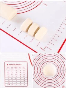 1pc Silicone Baking Mat With Hearts Patterns, Thickened Reusable Non Stick Sheet Liner For Oven, Cookie, Macaroons, Bake Pans, Bread Making - Multicolor - View 7