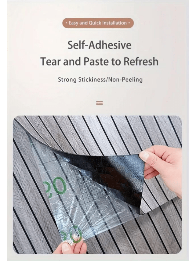 1Rolls Package, 4mm Thick Easy Apply Peel Stick 3D Wallpaper Roll, Wood Grain Self Adhesive SXP DIY Home Perfect Ceilings, Partitions Curved Surfaces Can Be On Walls, Floors Living view 4