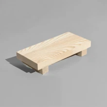 Bandeja pequena para banheiro, 1 peça, base de madeira, decoração retrô, bandeja decorativa de madeira - banheiro pequeno, cozinha e armazenamento de cosméticos, bandeja de madeira preta, branca e marrom