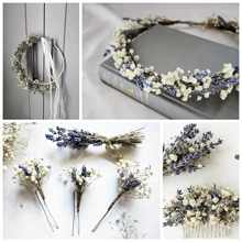 Stagione Torna a Scuola [profumo di Lavanda Campestre] Stile Campestre di San Valentino 1 Mazzo di Lavanda Naturale e profumo Secco di Giovani - Vaso Cielo Stellato Viola e Bianco, Adatto per Matrimoni, Decorazione Domestica, Ghirlande fai-da-te e Accessori Fotografici, Fiori dai Toni Neutri, Miglior Regalo per la Festa della Mamma, Decorazioni Autunnali