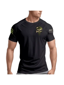 Men's Original Dry Fit Punisher Camouflage T-Shirt For Muscle Fit Training