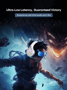 REMAX Remax Stereo Gaming Headset, Noise-Proof Over Ear Headphones With Mic, LED Light, 7.1 Surround Sound, Soft Memory Earmuffs, Gift For Game Friend, 2 In 1 Plug( Type-C And 3.5mm ), 6.2ft Long Cord