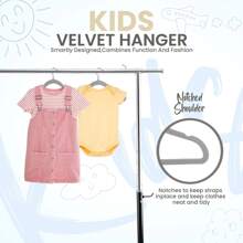 50 pièces/20 pièces/10 pièces/1 pièce Cintres pour enfants revêtus de floqué, Porte-vêtements durable antidérapant, Cintres bébé floqués - Cintres antidérapants convenant aux nourrissons et aux tout-petits, Vêtements de bébé - Porte-vêtements pour enfants de conception fine pour garde-robe, Essentiel pour le stockage domestique, Cadeau de nouveau-né