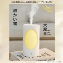 加湿器 卓上 小型 Type-C充電式 卓上加湿器 除菌 大容量600ML 超音波式加湿器 次亜塩素酸水対応 車載加湿器 静音 持ち運び便利 軽量 コンパクト コードレス - ホワイト - チェックする 3