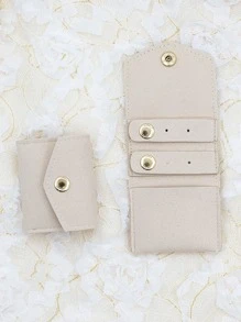 Portable Multifunctional Small Jewelry Roll Bag Storage Bag Mini Storage Newspaper Earrings Ring Necklace Storage Bag, Suitable For Travel, Vacation, School Rebate, Vacation Camping, Send Girlfriends, Send Girlfriends, Send Mom, Send Their Own Perfect Holiday Gift! Back To School