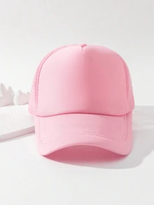 Men Baseball Cap - Baby Pink - View 3