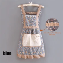 1pc/2pcs Floral Pattern Apron, Canvas Ditsy Floral Kitchen Apron For Women, Breathable Farmhouse Style Cute Adult Work Dress, Summer,Kitchen,Bathroom,Home,Household Suppliers