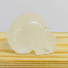 Hand-Carved Natural Crystal Human Skull Carvings, Figure Carvings, Natural Stone, Loose Gemstone, Sodalite, Clear Quartz, Labradorite, Yooperlite, Que Sera, For Gift, Crystal Collection, Home Decoration, Desktop Decor.