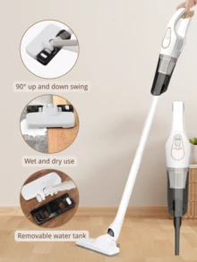 1 pieza, Batería de gran capacidad, Aspiradora potente, Tiempo de funcionamiento de 15 minutos, Aspiradora, Adecuada para uso doméstico, Aspiradora inalámbrica recargable, Adecuada para pisos de madera dura, alfombras, pelo de mascotas