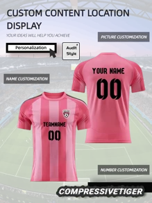 Sudadera deportiva personalizable para hombres - Estampado en la parte delantera y trasera de nombre/número/logotipo, con colores de Miami para fútbol, voleibol, gimnasia, uso casual de primavera y verano, elegante, de moda, minimalista, personalizado, único, disfraz de caballero, armario cápsula, estilo básico/urbano para hombre, regalo ideal para él, novio, familia, amigos, para cumpleaños, vacaciones, escuela/competición, deportes/escalada