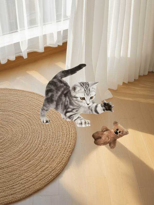 1pc Cute Plush Teddy Bear Doll, Companion For Relieving Boredom And Relaxation'