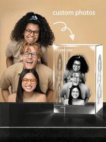 1 pièce Cristal personnalisé, Cristal photo 2D personnalisé, Cristal gravé au laser avec votre propre photo, Cadeau commémoratif pour animal de compagnie, Porte-bougie en cristal, Décoratif, Exquis, Élégant, Haute qualité, Mignon, Moderne, Personnalisé, Unique, Cadeau personnalisé, Convient pour la décoration de la chambre, la décoration de la maison, la décoration de la chambre à coucher, la décoration de mariage, les cadeaux personnalisés, les décorations de remise des diplômes, la décoration du salon, les cadeaux de remise des diplômes, les cadeaux pour les enseignants, les cadeaux pour la fête des mères