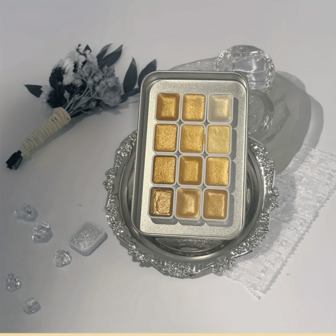 5 أنواع 12 لون طبيعي معصوب اليد، دهانات مائية من اللؤلؤ الاصطناعي - صبغات لامعة محمولة لفن الأظافر، حرف مدرسية، مشاريع DIY - ألوان زاهية متلألئة، لوحات زخرفية | نهاية لامعة | صبغات متلألئة