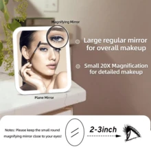 NetHong Professional Large Portable Storage Beauty Makeup Box,Adjustable Brightness In 3 Color Scenarios, Waterproof Makeup,Makeup Bag With LED Mirror Vanity Case Beauty Box Make Up Travel,Pink - Pink - View 6