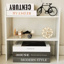 1pc 2/3 Tier Desktop Storage Rack, Simple Book Shelf For Bedroom, Study Room, Dorm, Suitable For Storing Stationery, Alarm Clock, Plants, Cosmetics, Kitchen Spice Rack