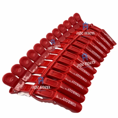 12 UNI Crocodilo Presilha Jacaré  Articulado Profissional para Cabelo Prendedor