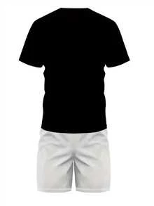 23件套包括1件休闲短袖圆领T恤和1条抽绳短裤，非常适合男士夏季度假和运动，轻便透气。 - 彩色 - 查看 4