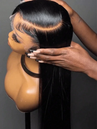 bling hair Straight Lace Front Wigs Human Hair 13x4 HD Transparent Lace Front Human Hair Wigs For Black Women Glueless Brazilian Virgin Hair 13x6 Lace Frontal Wigs Pre Plucked With Baby Hair Hairline 6x4 9x6 Wear And Go Glueless Wigs Human Hair Pre Plucked Pre Cut 13x6 13x4 Straight Lace Front Wigs Human Hair Wigs For Women No Glue Hd Lace Front Closure Ready To Wear Wigs 180% Density 14-36 Inch Natural Black