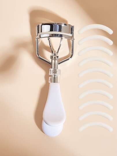 Eyelash Curler With Replacement Pads Set, Long-Lasting Use, Longer & Fuller Lashes - Easy To Use And Eye-, Eyelash Curler, Effortless Shaping Without Pinching, Professional Beauty Tool, Affordable Refillable Design, Suitable For Home Decor, Vanity, Bedroom, Travel, Women's Gift, Valentine's Day Gift,Giveaways,Travel,Cheap Stuff,Travel Essential