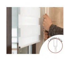 Kynley Màn cuốn hai lớp ngày và đêm, Màn cuốn cửa sổ 45-160x180cm, Dễ lắp đặt, cho cửa sổ và cửa ra vào, Trong mờ và Đục. - màu đen - Xem 6