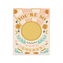 1 pezzo Stampa in oro su tela con testo delle canzoni "You're So Golden" dell'artista pop Harry, opera d'arte da parete per decorazione della casa e della stanza, disponibile opzionalmente con cornice