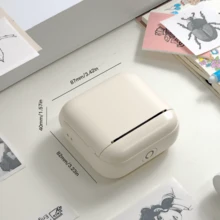 LAIBEAR Mini Wireless Portable Printer, Sticker Printer,Thermal Paper Pocket Printer For Phone, Ink-Free Photo Printer For Home, Office, Study, Work List Printing - X6 Beige - View 9