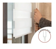 Kynley 雙層日夜捲簾，窗戶捲簾 45-160x180cm，易於安裝，適用於窗戶和門，半透明和不透明。