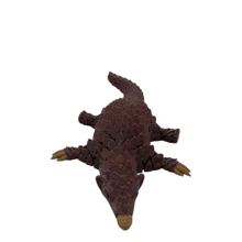 1 pièce de modèle mignon de pangolin imprimé en 3D, ornements de modèle animal, statues d'animaux en plastique réalistes, convient pour des cadeaux de fête, parfait pour la décoration de la maison, de la cafétéria, du bureau, idéal comme cadeau pour Noël, Pâques, Thanksgiving, Nouvel An et d'autres fêtes, ornements de statues pour la maison