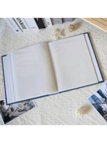 1 Linen Photo Album - Premium Display Window With Acid-Free Pages, Holds 26 Inner Pages 100 Photos 4x6/5x7/8*10 Photos - Perfect For Family Memories, Wedding Keepsakes, Anniversary Gifts - Scrapbook Albums - Memory Books - Photo Storage - Gift Albums - Home Decor Essentials - Multicolor - View 4