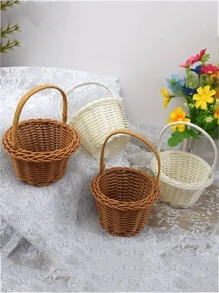 1/3 buc Coșuri mini din ratan țesut, Coșuri cadou potrivite pentru nunți, petreceri, mirese și miri, Decorațiuni de nuntă, Decor de petrecere, Decor de casă, Cutii cadou, Suveniruri de nuntă, Recuzită foto, Flori proaspete