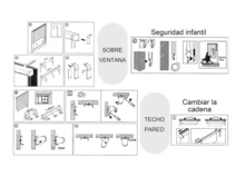 Kynley 雙層日夜捲簾，窗戶捲簾 45-160x180cm，易於安裝，適用於窗戶和門，半透明和不透明。