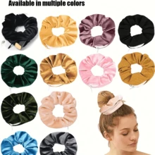 1pc Zipper Tie-Dye Headband, Multifunctional Headband Storage Bag, Can Store Cash, Lipstick, Earphones, Accessories, Fashionable Polyester Headband Accessory, Travel Storage Pouch - Black - View 2