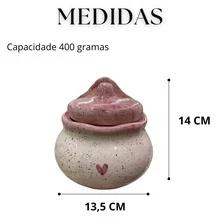 400g Ceramic Salt Shaker With Wall Mount - Màu Hồng baby - Xem 4