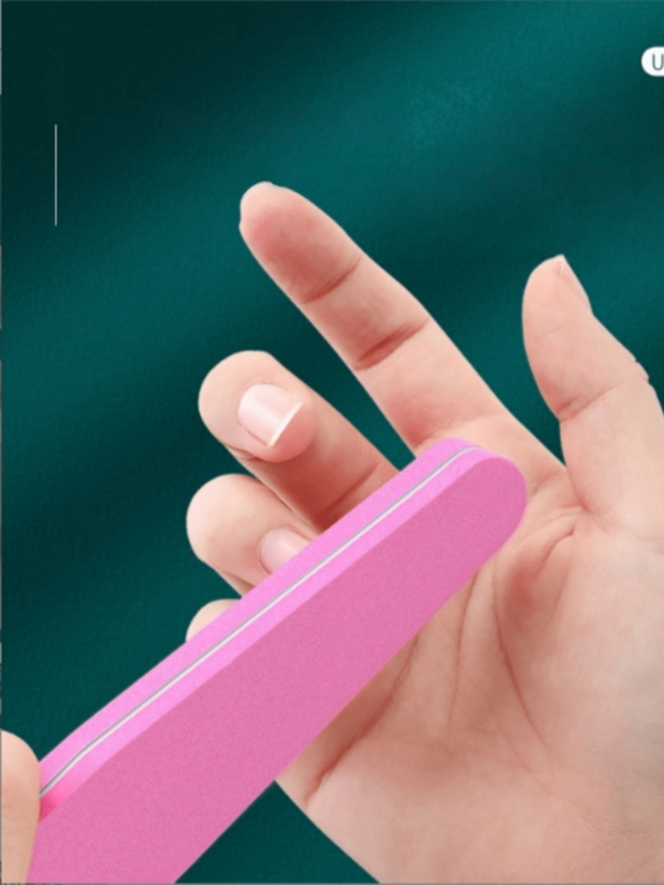 Professional Manicure Tools Set - Nail File + Sponge File + Polishing Buffer Block